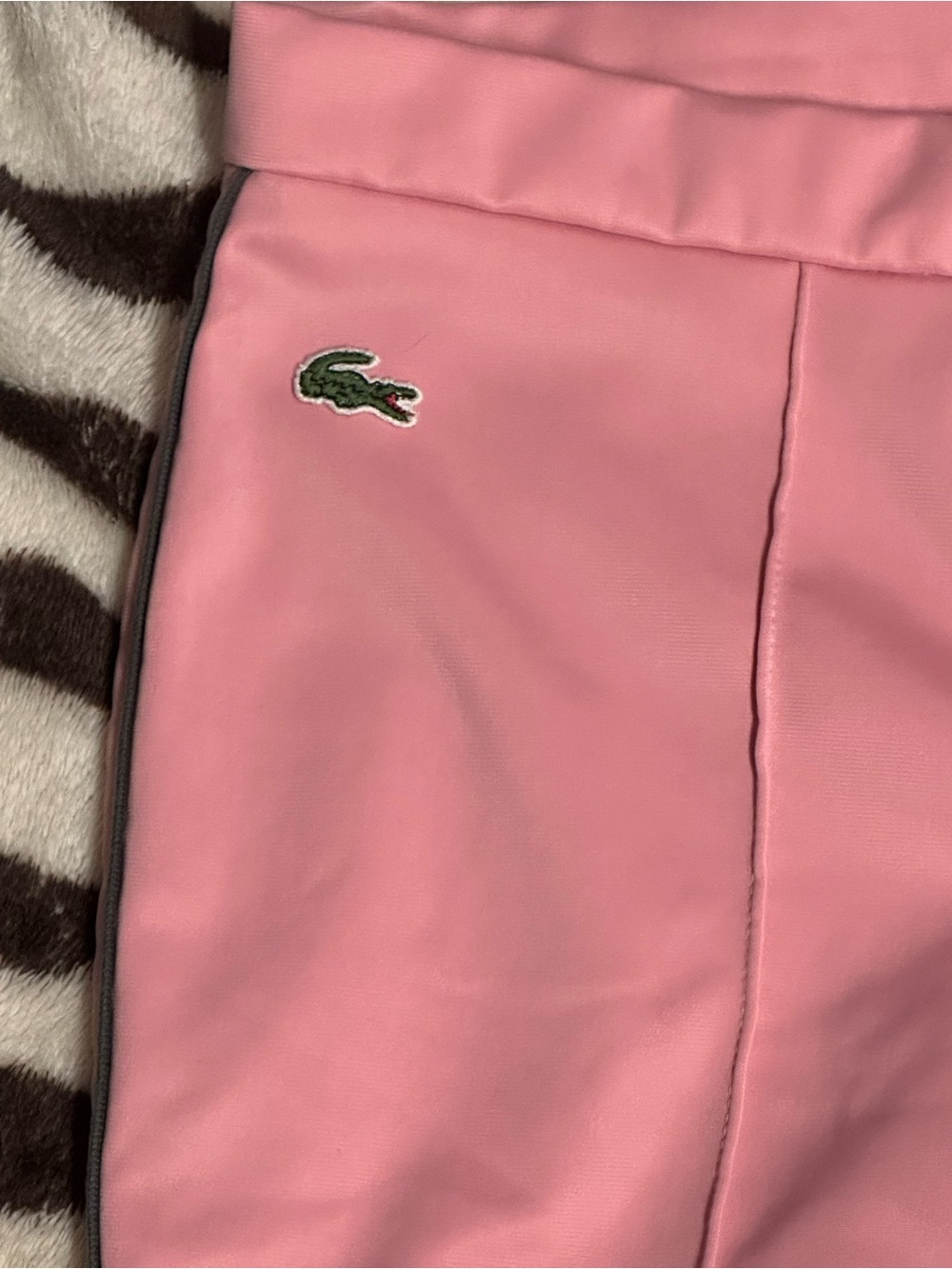 Lacoste Pink Flared Track Pants - Picture 3 of 12